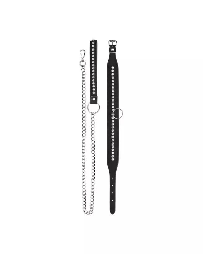 Collier et laisse sertis de diamants pour chien par Ouch! by Shots, luxe et élégance pour animaux-5