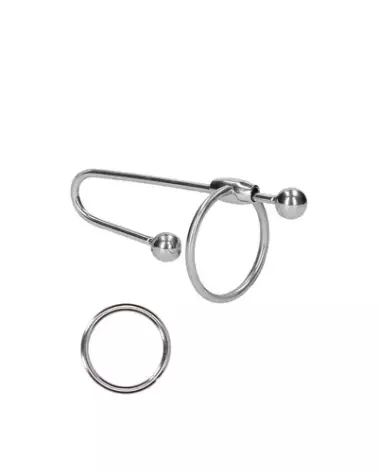 Image du Plug Pénien en Acier Inoxydable Ouch! by Shots - Tige à Urètre avec Bille-1