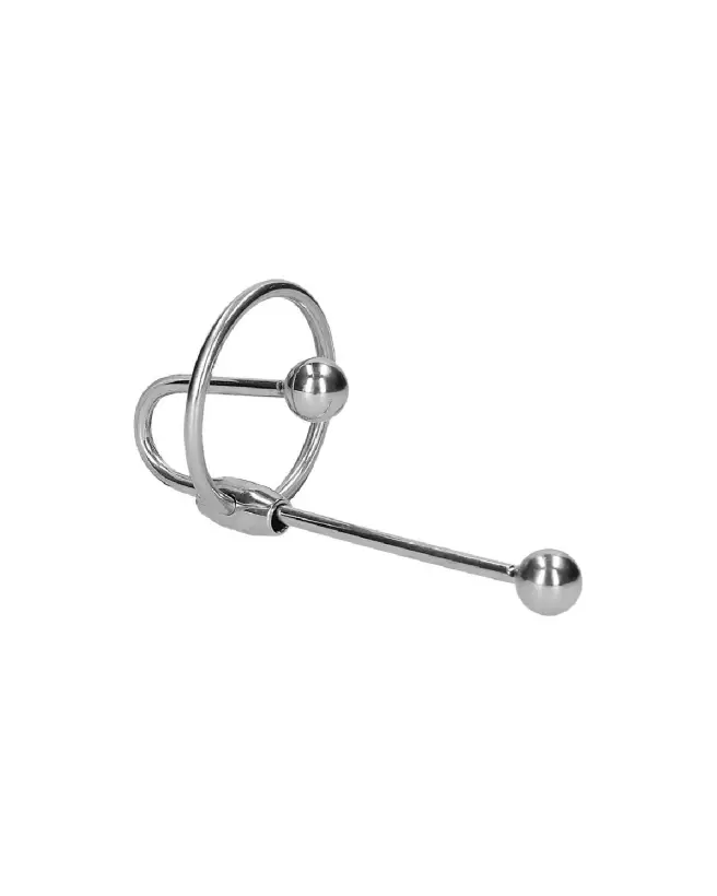 Image du Plug Pénien en Acier Inoxydable Ouch! by Shots - Tige à Urètre avec Bille-3