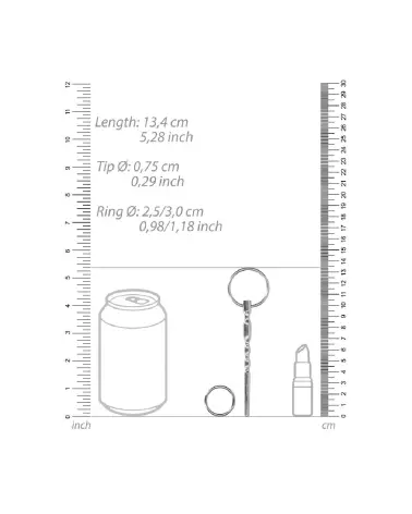 Ribbed Hollow Penis Plug de Ouch! by Shots, tige urétrale cannelée de 7,5 mm pour stimulation avancée-4