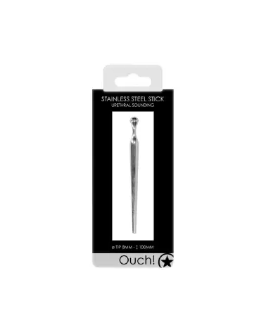 Image du Smooth Penis Plug 8mm de Ouch! by Shots pour stimulation urétrale sécurisée-2