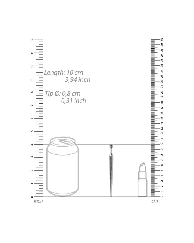 Image du Smooth Penis Plug 8mm de Ouch! by Shots pour stimulation urétrale sécurisée-4