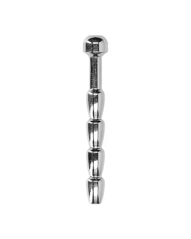 Image Ribbed Hollow Penis Plug par Ouch! by Shots, tige urètre cannelée-1