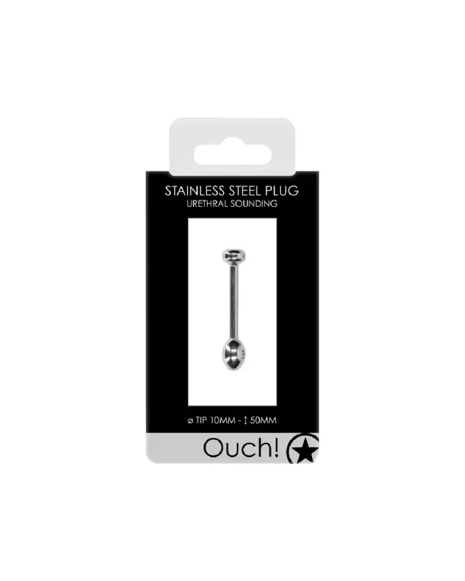Image Metal Penis Plug 10 mm d'Ouch! by Shots pour stimulation urétrale-2