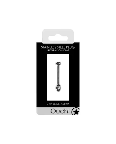 Image Metal Penis Plug 10 mm d'Ouch! by Shots pour stimulation urétrale-2