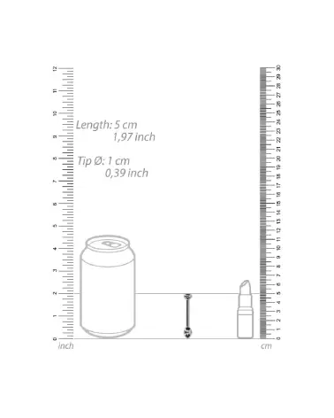 Image Metal Penis Plug 10 mm d'Ouch! by Shots pour stimulation urétrale-4