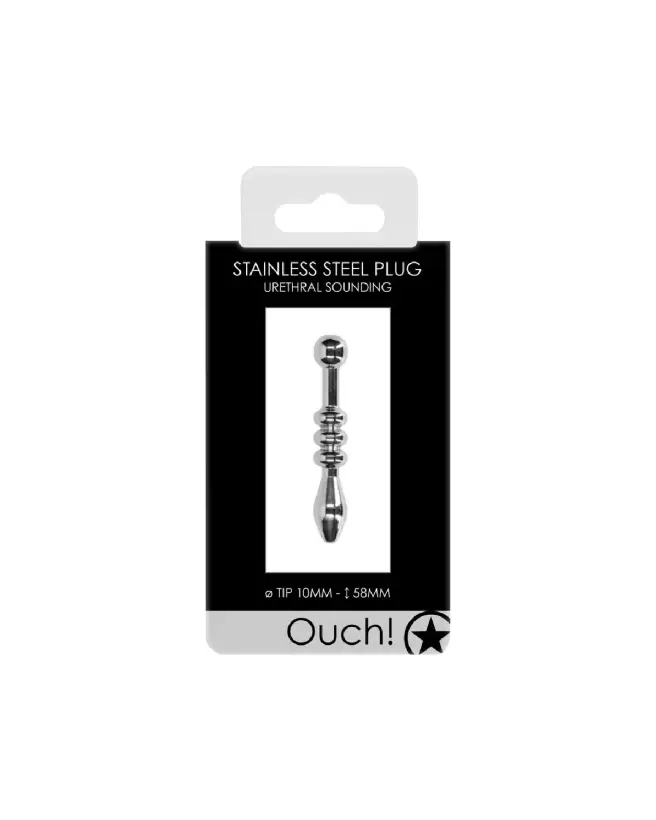Image du Métal Penis Plug Ouch! by Shots, diamètre 10 mm pour stimulation urétrale-2