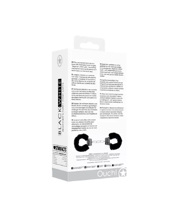 Menottes fourrure Ouch! by Shots pour jeux sensuels-3