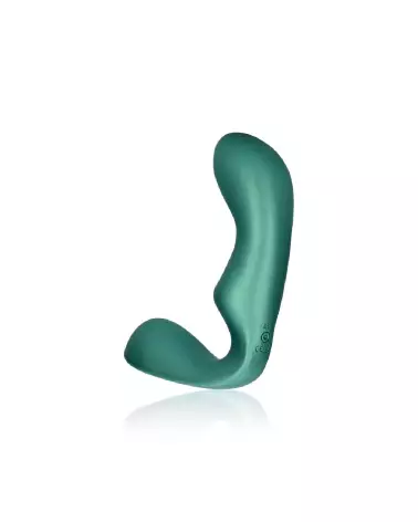 Masseur de prostate vibrant Ouch! avec télécommande en vert métallique-6