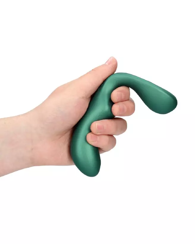 Masseur de prostate vibrant Ouch! avec télécommande en vert métallique-7