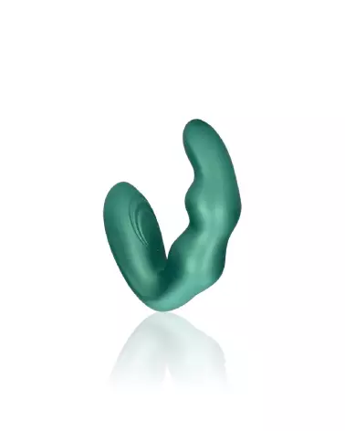 Image du Massager Prostatique Vibrant Bent de Ouch! by Shots en Vert Métallique-6