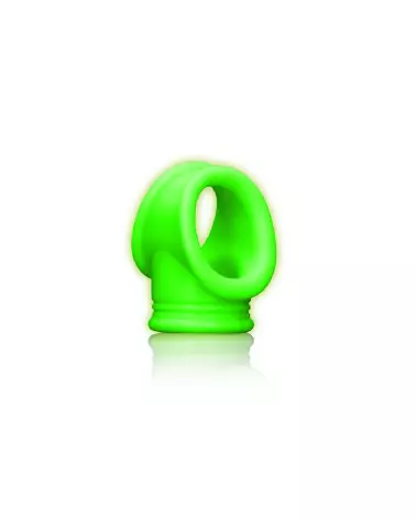Cockring Ball Strap Glow in the Dark par Ouch! Shots pour endurance et plaisir-4