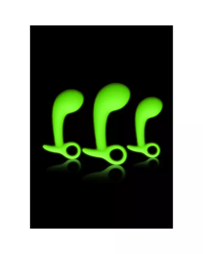 Kit Prostate Ouch! Glow in the Dark - Stimulateur prostatique ergonomique-1