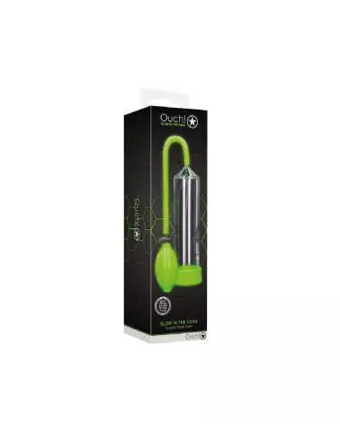 Pompe à pénis luminescente Classic de Ouch! by Shots pour performance-2