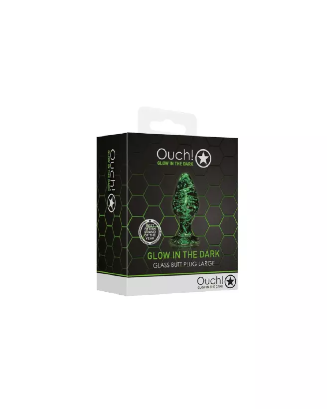Image Glass Butt Plug Glow in the Dark Large de Ouch! by Shots-2