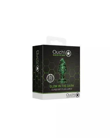 Image Glass Butt Plug Glow in the Dark Large de Ouch! by Shots-2