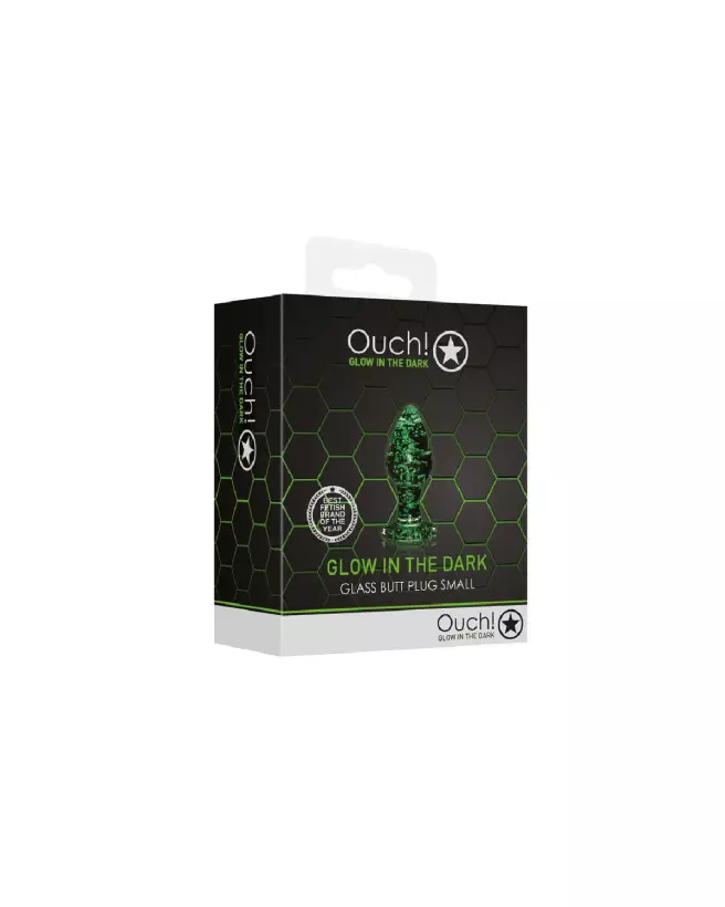 Image Plug Anal Lumineux Ouch! Shots en Verre, Taille Petite-2