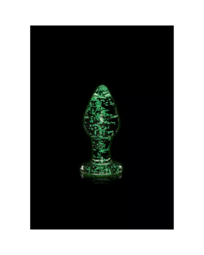 Plug anal phosphorescent en verre Ouch! by Shots, taille medium-1
