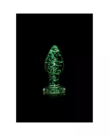 Plug anal phosphorescent en verre Ouch! by Shots, taille medium-1
