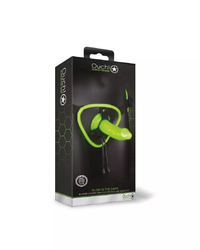 Harnais Strap-On lumineux Glow in the Dark de Ouch! by Shots-2