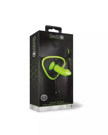 Harnais Strap-On lumineux Glow in the Dark de Ouch! by Shots-2