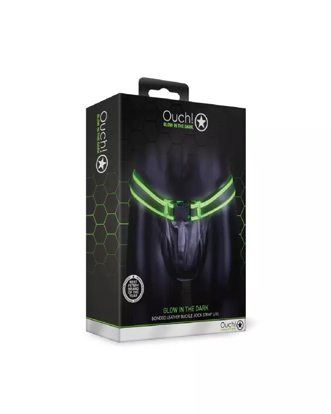 Image du Jockstrap lumineux Ouch! by Shots taille L/XL avec boucle ajustable-2