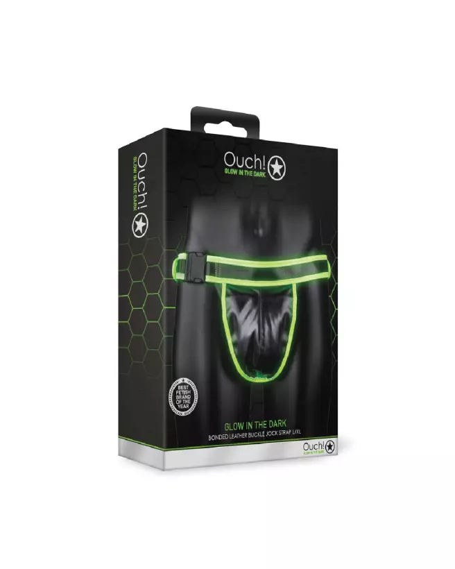 Image du Jockstrap Glow in the Dark de Ouch! by Shots taille L/XL, design lumineux et confortable-2