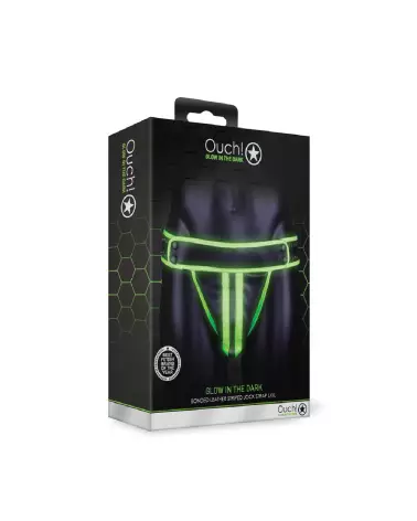 Jockstrap rayé phosphorescent Ouch! by Shots taille L/XL-2