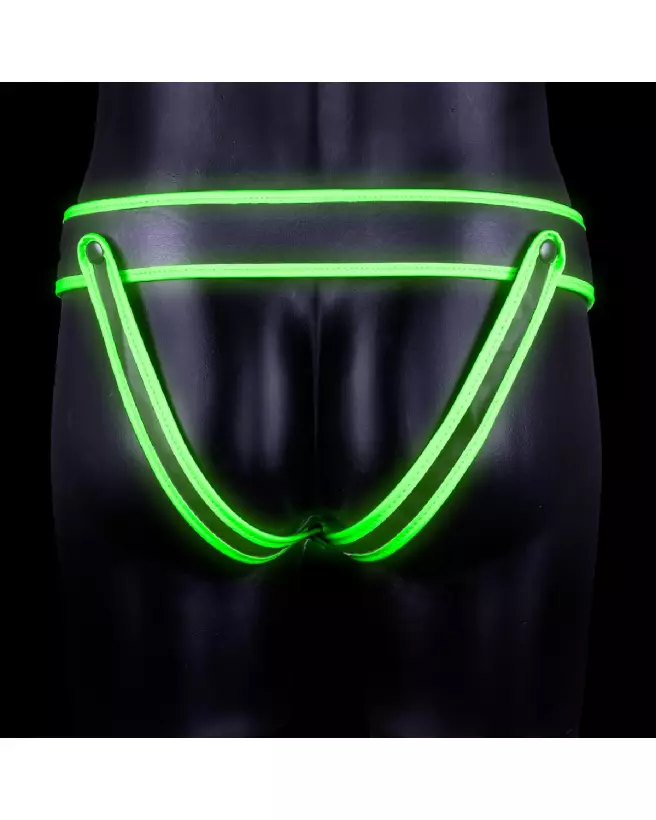 Jockstrap rayé phosphorescent Ouch! by Shots taille L/XL-4