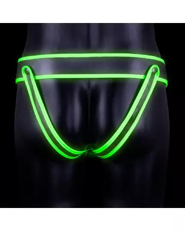 Jockstrap rayé phosphorescent Ouch! by Shots taille L/XL-4