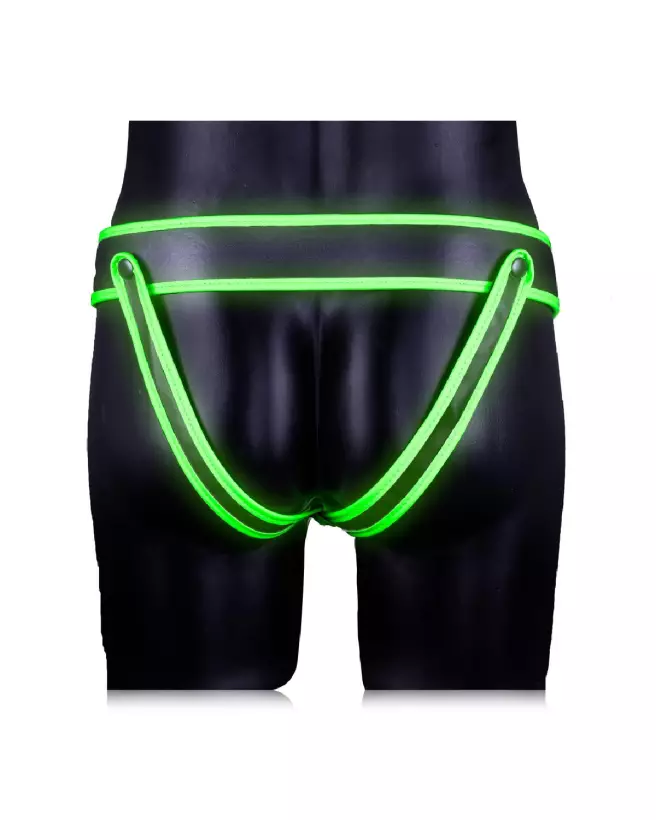 Jockstrap rayé phosphorescent Ouch! by Shots taille L/XL-7