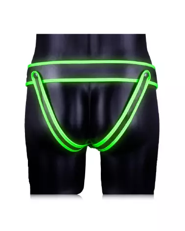 Jockstrap rayé phosphorescent Ouch! by Shots taille L/XL-7