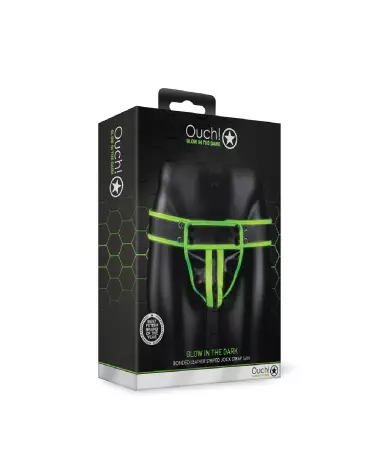 Striped Jockstrap Glow in the Dark S/M par Ouch! by Shots-2