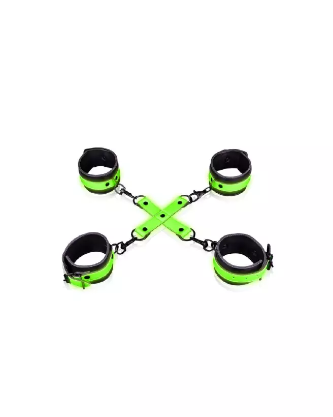 Menottes phosphorescentes Ouch! by Shots pour poignets et chevilles en action-4