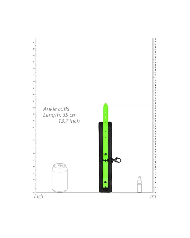 Menottes phosphorescentes Ouch! by Shots pour poignets et chevilles en action-6