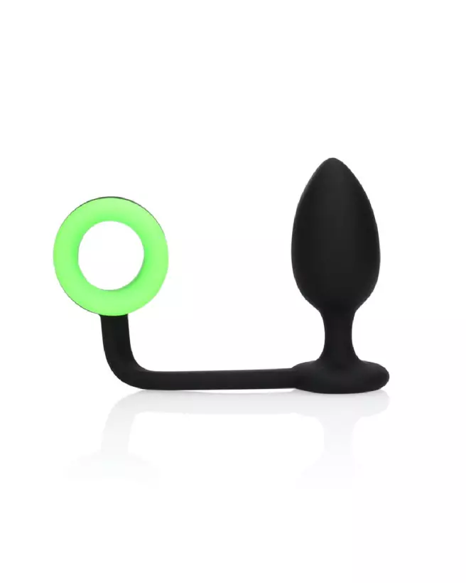 Butt Plug and Cockring Glow in the Dark de Ouch! by Shots pour jeux intimes nocturnes-4