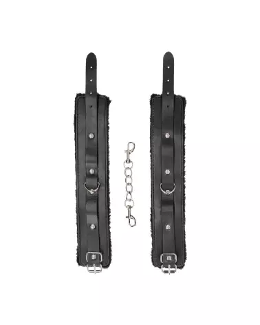 Menottes chevilles en cuir Plush Bonded de Ouch! by Shots pour sécurité et confort-5