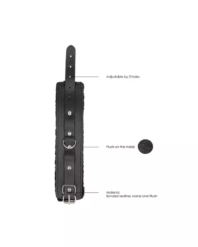 Menottes en cuir Plush Bonded de Ouch! by Shots pour BDSM-6