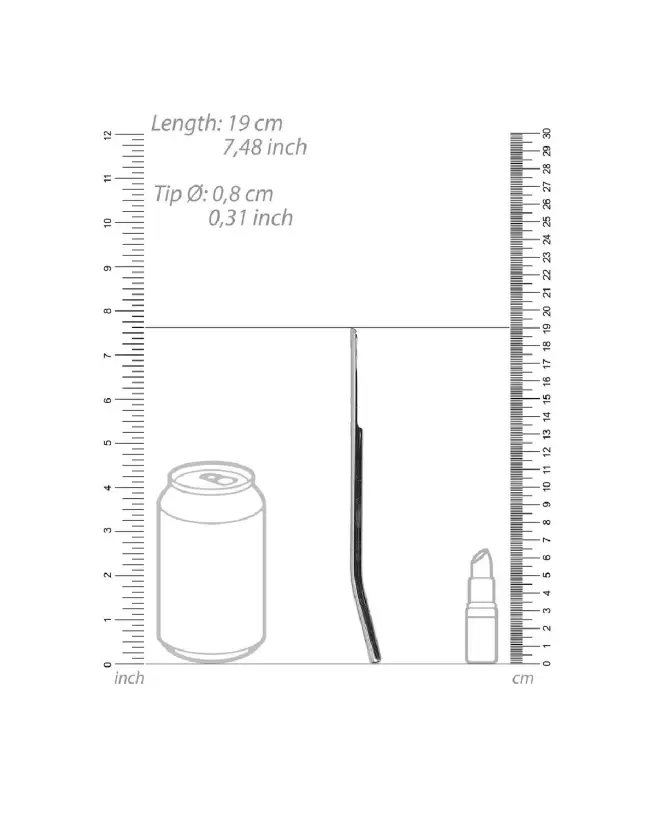 Image de tige à urètre en acier inoxydable Ouch! by Shots, dilatateur de 0.3 / 8 mm-4