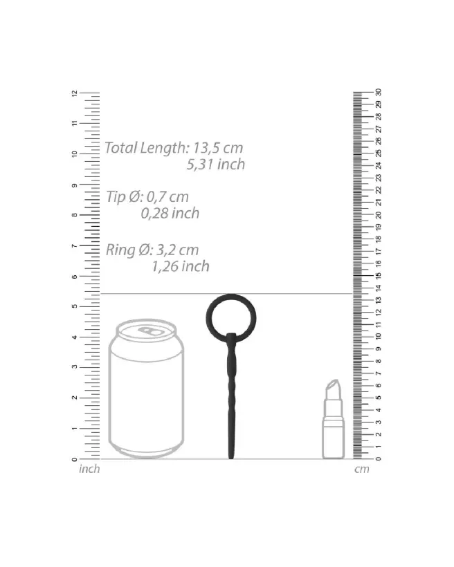 Image du Silicone Penis Plug de Ouch! by Shots pour stimulation urétrale-4