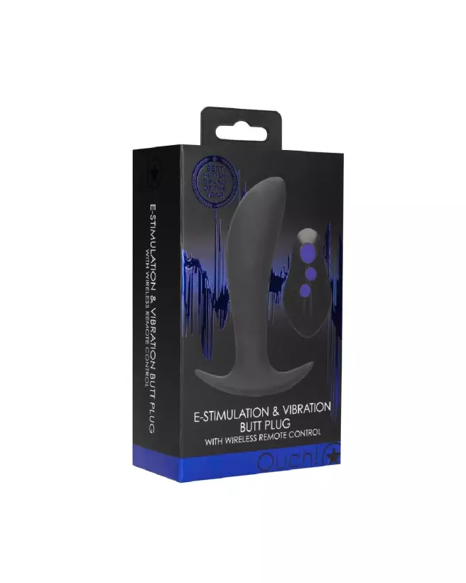 Image du Plug Anal Vibrant E-stim Ouch! by Shots pour électro-stimulation-2