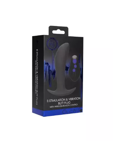 Image du Plug Anal Vibrant E-stim Ouch! by Shots pour électro-stimulation-2