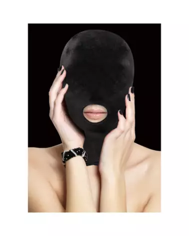 Masque BDSM avec ouverture pour la bouche Ouch! by Shots pour jeux de soumission-1