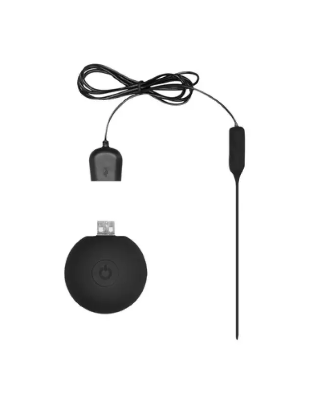 Plug vibrant silicone rechargeable avec télécommande Ouch! by Shots-1