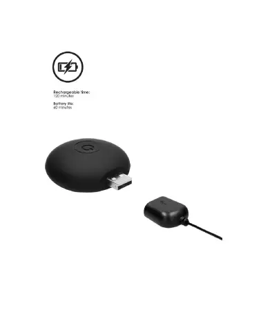 Plug vibrant silicone rechargeable avec télécommande Ouch! by Shots-4