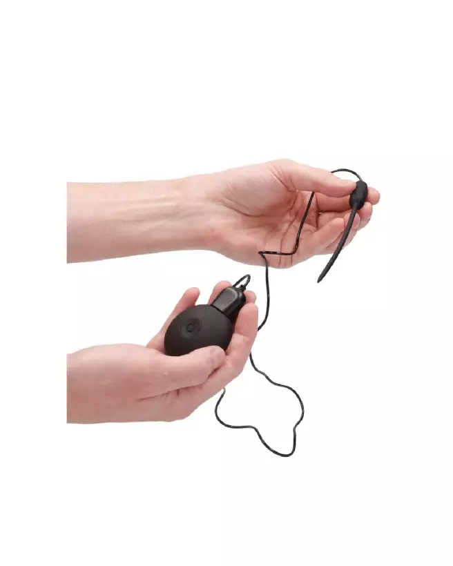 Plug vibrant silicone rechargeable avec télécommande Ouch! by Shots-7
