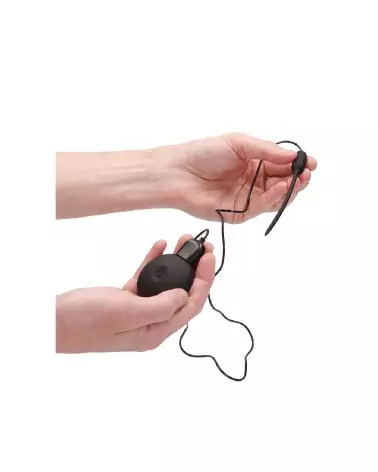 Plug vibrant silicone rechargeable avec télécommande Ouch! by Shots-7
