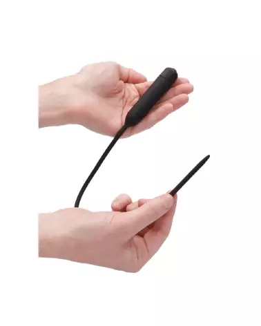 Silicone Vibrating Bullet Plug Extra Long Ouch! by Shots pour stimulation urétrale avancée-5