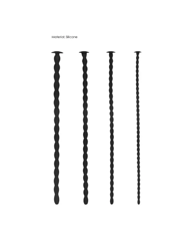 Image du Silicone Spiral Screw Plug Set de Ouch! by Shots pour tiges à urètre avancées-6