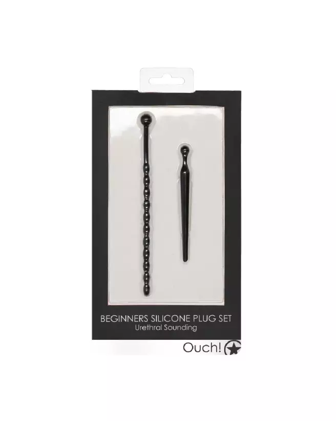 Image du Silicone Beginners Plug Set de Ouch! by Shots pour exploration urétrale-2